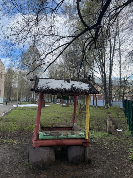 Ремонт птичьей столовой.